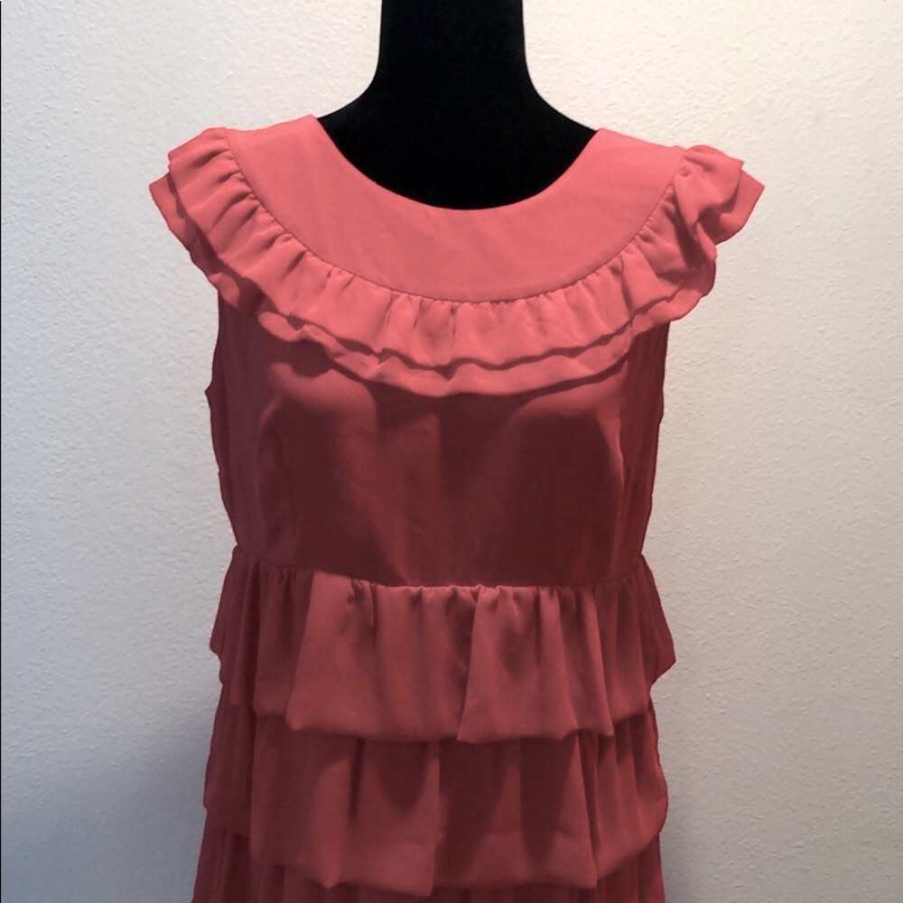 Pink TopShop Dress w/ Statement Back Zipper